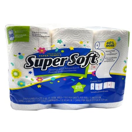 SuperSoft Paper Towels (2PLY, 110 Sheets)