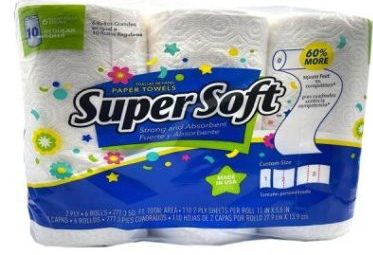 SuperSoft Paper Towels (2PLY, 110 Sheets)